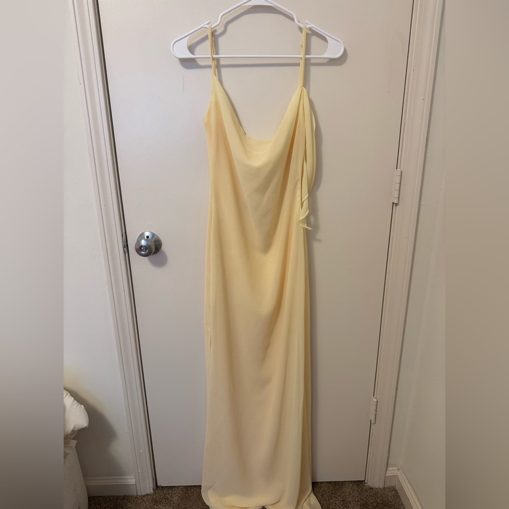 White Fox Boutique Yellow Backless Dress
